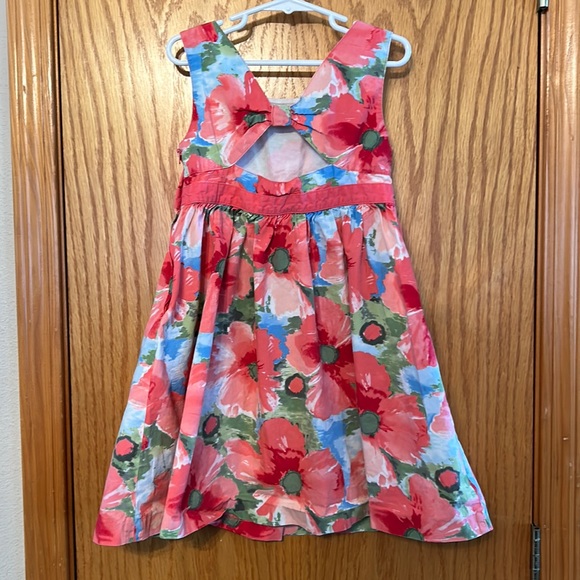 Gymboree BURST OF SPRING Watercolor Flower Dress Sz 7 - Picture 2 of 4